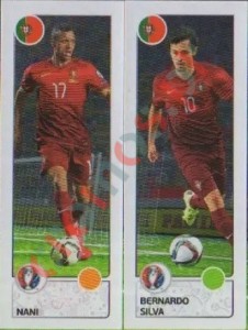 602 Nani / Bernardo Silva – UEFA Euro France 2016 Panini