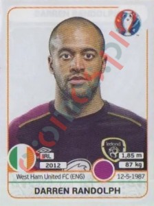 518 Darren Randolph – UEFA Euro France 2016 Panini