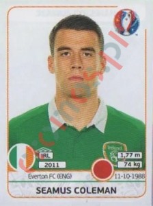 521 Seamus Coleman – UEFA Euro France 2016 Panini