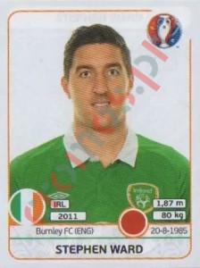 523 Stephen Ward – UEFA Euro France 2016 Panini