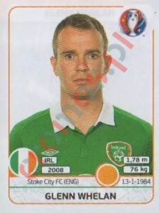 530 Glenn Whelan – UEFA Euro France 2016 Panini