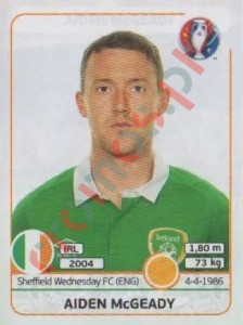 532 Aiden McGeady – UEFA Euro France 2016 Panini