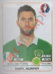 533 Daryl Murphy – UEFA Euro France 2016 Panini