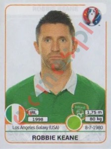 534 Robbie Keane – UEFA Euro France 2016 Panini