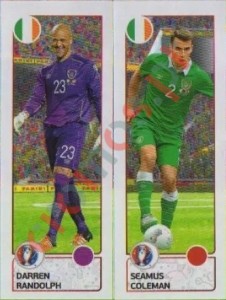 538 Darren Randolph / Seamus Coleman – UEFA Euro France 2016 Panini