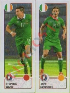 540 Stephen Ward / Jeff Hendrick – UEFA Euro France 2016 Panini