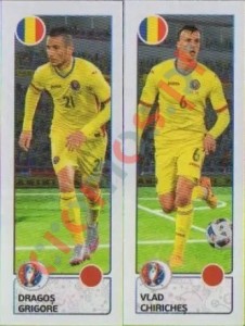 45 Dragos Grigore / Vlad Chiriches – UEFA Euro France 2016 Panini