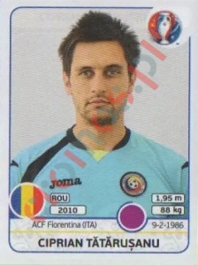 49 Ciprian Tatarusanu – UEFA Euro France 2016 Panini