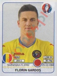 54 Florin Gardos – UEFA Euro France 2016 Panini