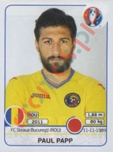 55 Paul Papp – UEFA Euro France 2016 Panini