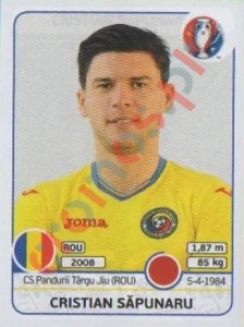 56 Cristian Sapunaru – UEFA Euro France 2016 Panini