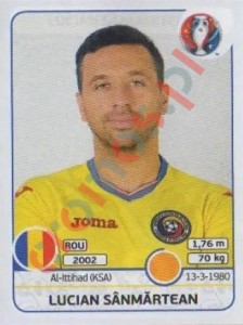 59 Lucian Sânmărtean – UEFA Euro France 2016 Panini