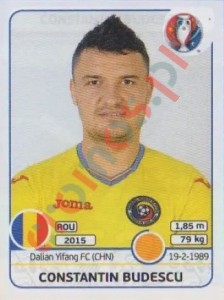 62 Constantin Budescu – UEFA Euro France 2016 Panini