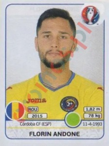 66 Florin Andone – UEFA Euro France 2016 Panini
