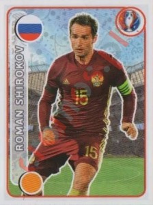 155 Roman Shirokov – UEFA Euro France 2016 Panini