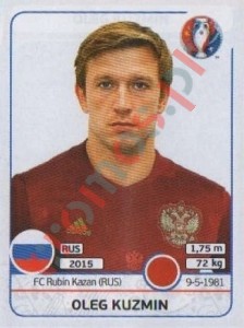 166 Oleg Kuzmin – UEFA Euro France 2016 Panini