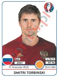 176x Dmitri Torbinski – UEFA Euro France 2016 Panini