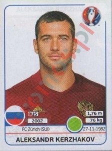 180 Aleksandr Kerzhakov – UEFA Euro France 2016 Panini