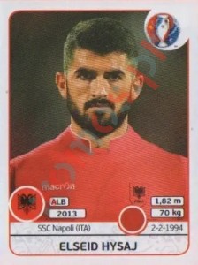 71 Elseid Hysaj – UEFA Euro France 2016 Panini