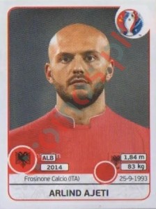 73 Arlind Ajeti – UEFA Euro France 2016 Panini