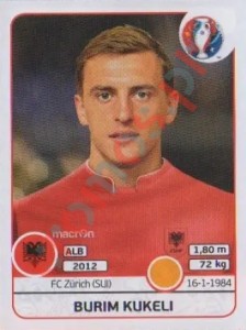 79 Burim Kukeli – UEFA Euro France 2016 Panini