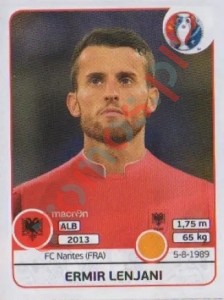 80 Ermir Lenjani – UEFA Euro France 2016 Panini