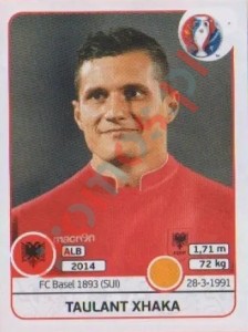 82 Taulant Xhaka – UEFA Euro France 2016 Panini