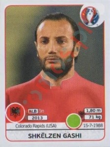 85 Shkëlzen Gashi – UEFA Euro France 2016 Panini
