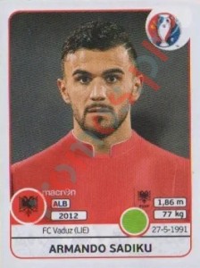 86 Armando Sadiku – UEFA Euro France 2016 Panini