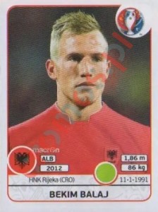 87 Bekim Balaj – UEFA Euro France 2016 Panini