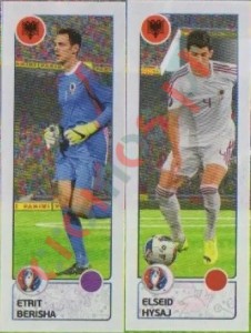90 Etrit Berisha / Elseid Hysaj – UEFA Euro France 2016 Panini