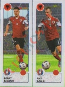 91 Berat Djimsiti / Ansi Agolli – UEFA Euro France 2016 Panini
