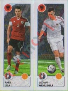 93 Andi Lila / Ledian Memushaj – UEFA Euro France 2016 Panini