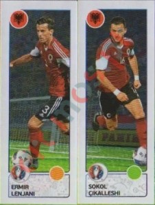 94 Ermir Lenjani / Sokol Çikalleshi – UEFA Euro France 2016 Panini