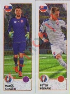 208 Matúš Kozáčik / Peter Pekarík – UEFA Euro France 2016 Panini