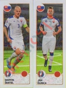 209 Martin Škrtel / Ján Durica – UEFA Euro France 2016 Panini
