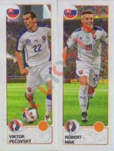 211 Viktor Pečovský / Róbert Mak – UEFA Euro France 2016 Panini