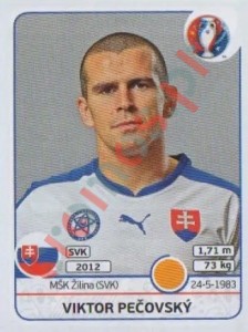 220 Viktor Pecovský – UEFA Euro France 2016 Panini