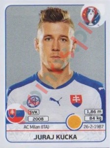 222 Juraj Kucka – UEFA Euro France 2016 Panini