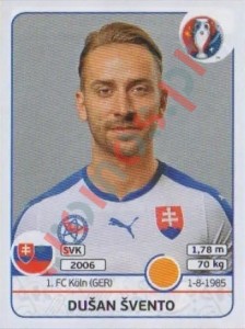 223 Dusan Svento – UEFA Euro France 2016 Panini