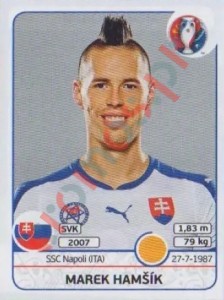 225 Marek Hamšík – UEFA Euro France 2016 Panini