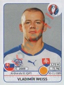 228 Vladimír Weiss – UEFA Euro France 2016 Panini