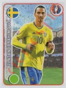 543 Zlatan Ibrahimovic – UEFA Euro France 2016 Panini