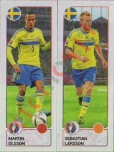 546 Martin Olsson / Sebastian Larsson – UEFA Euro France 2016 Panini