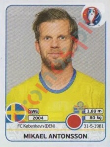 550 Mikael Antonsson – UEFA Euro France 2016 Panini