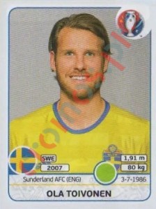 566 Ola Toivonen – UEFA Euro France 2016 Panini