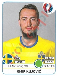 566x Emir Kujović – UEFA Euro France 2016 Panini