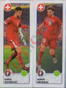100 Haris Seferovic / Admir Mehmedi – UEFA Euro France 2016 Panini