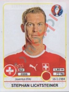 103 Stephan Lichtsteiner – UEFA Euro France 2016 Panini