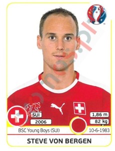 106x Steve von Bergen – UEFA Euro France 2016 Panini